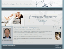 Tablet Screenshot of advancedfertilitygroup.com